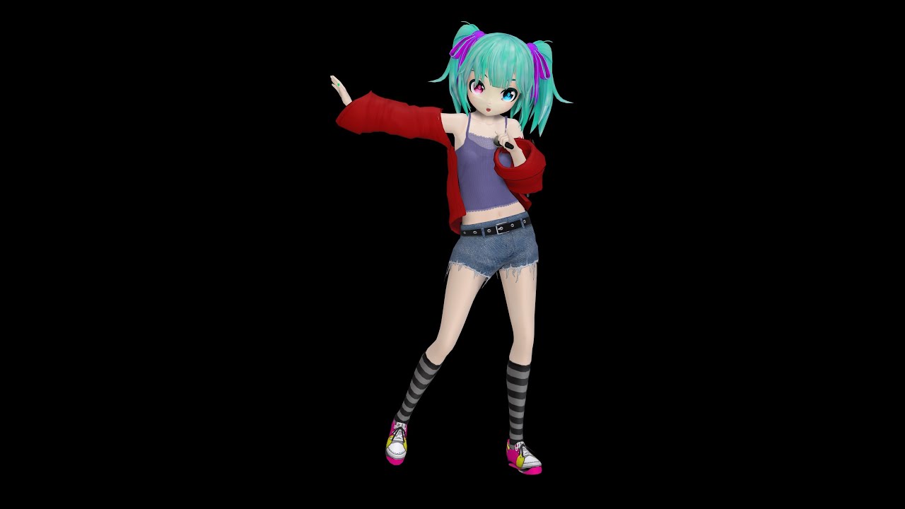 [MMD] [4K] FREELY TOMORROW [DIVA風ミクver105改ちびミク]