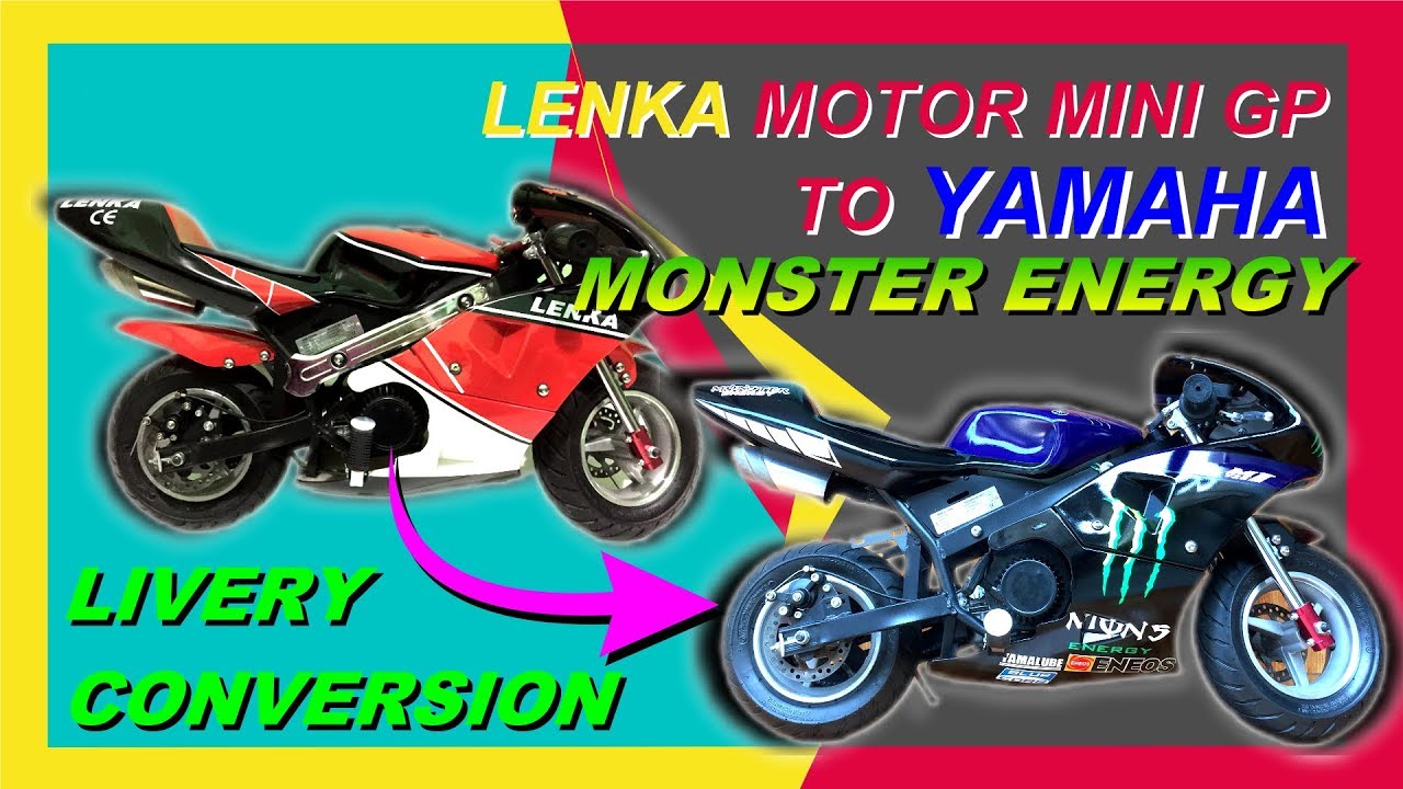 LENKA MOTOR MINI GP TO YAMAHA MONSTER ENERGY LIVERY CONVERSION #motogp #lenka #livery #monsterenergy