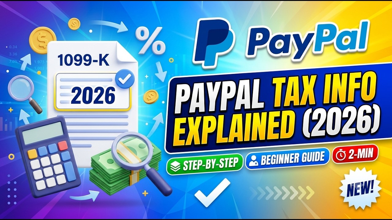 PayPal Tax Information Explained 2026 Step by Step Beginner Guide 2 Min