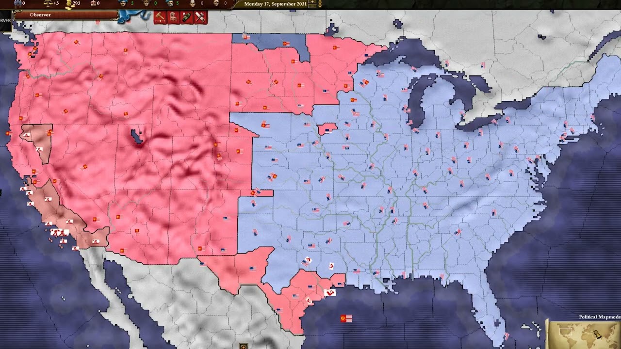 American Civil War timelapse from an old mod I found on my hard drive