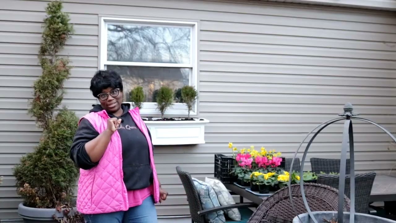 Patio Window Spring 2026 Plant Up 🙌🏾🌳🌷 : Spring Annuals + Garden Fountain ⛲️ 🛒 Shopping/Garden Queen