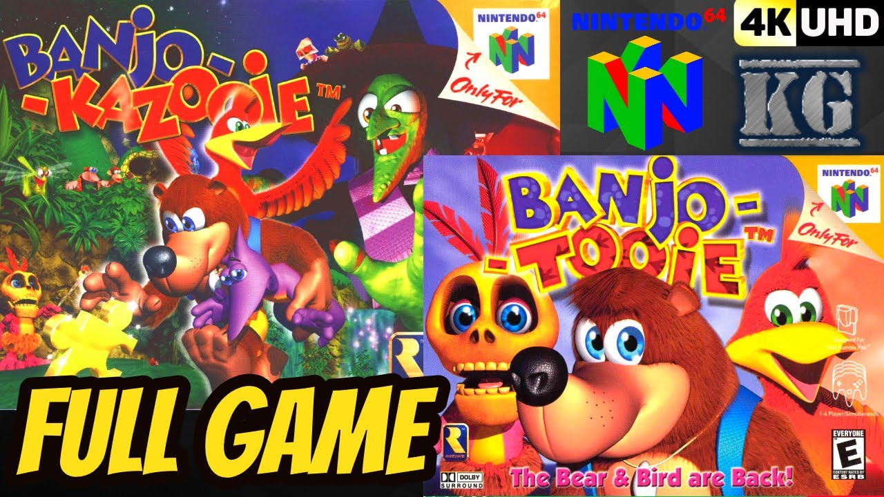 Banjo-Kazooie/Tooie DUOLOGY COLLECTION [N64] 100% Gameplay Walkthrough FULL GAME [4K60ᶠᵖˢ UHD🔴]