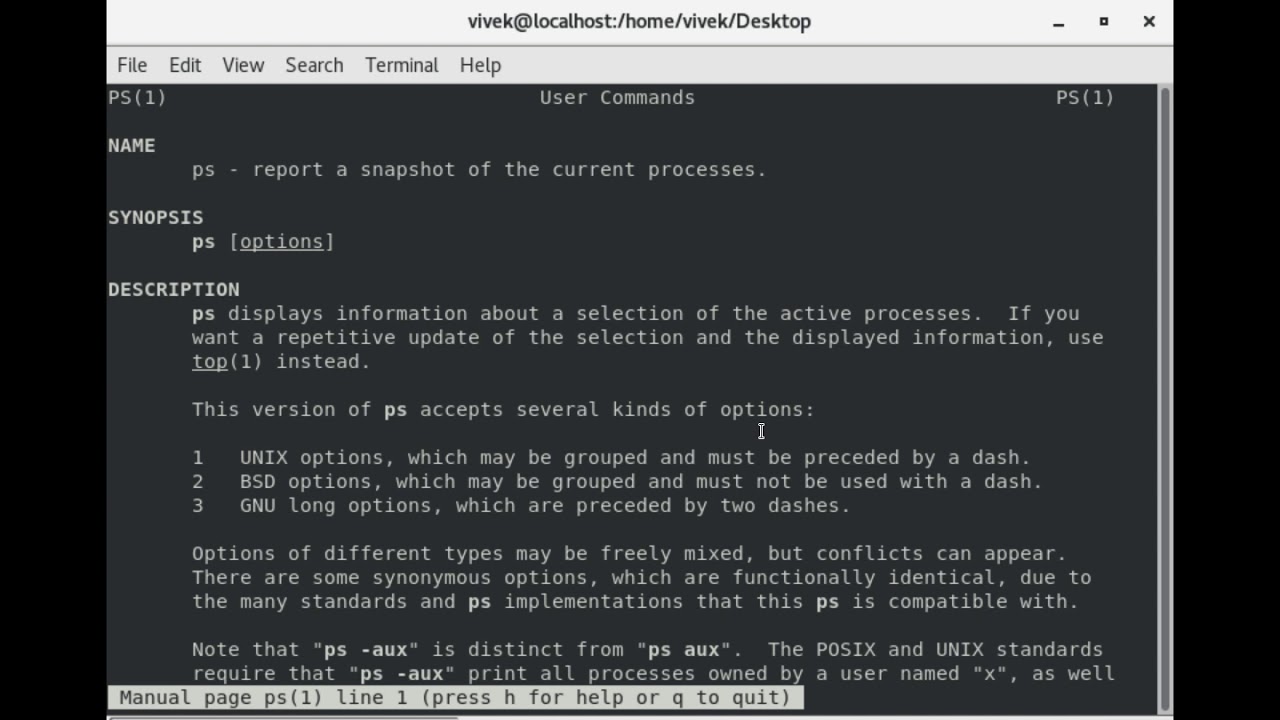 How to check currently running processes in linux ? | ps command in linux