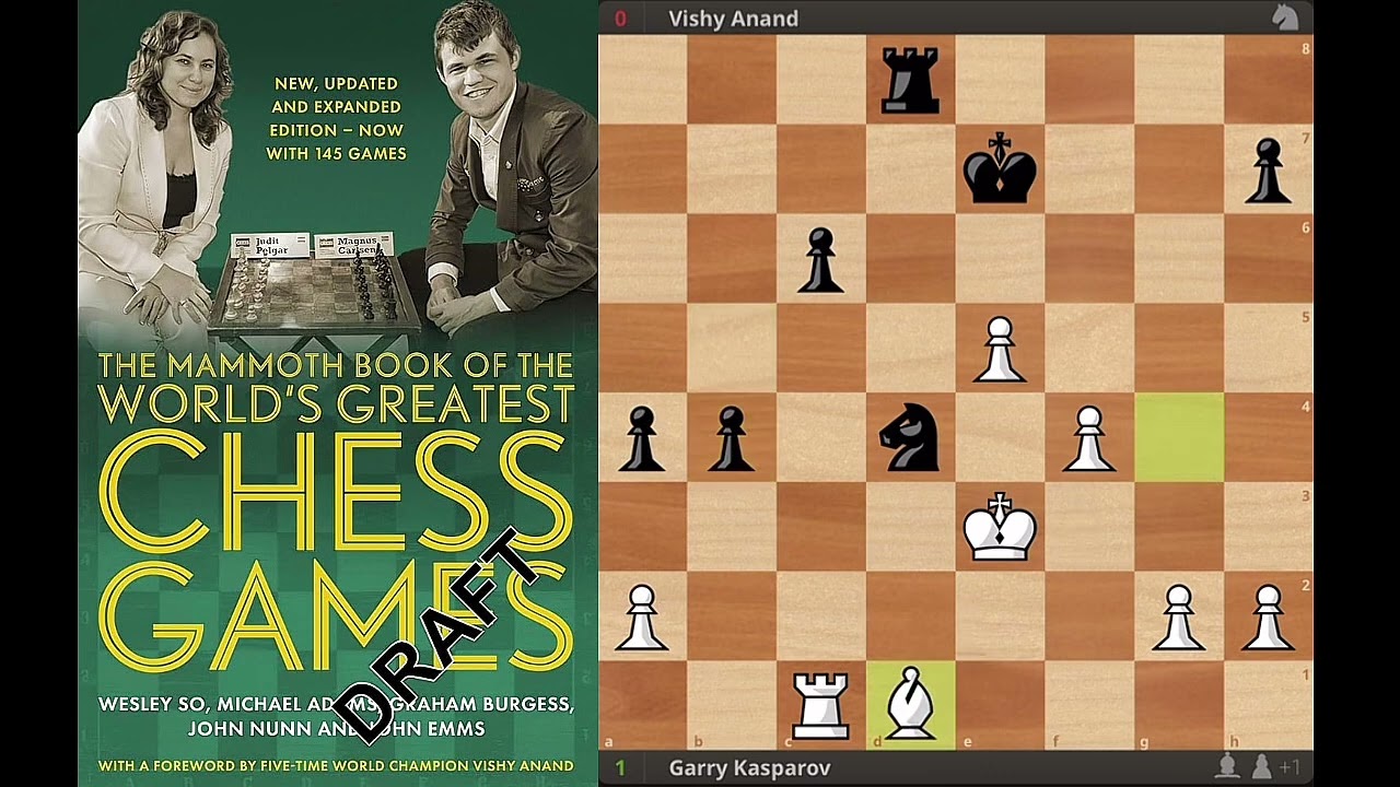 Game 93: Garry Kasparov vs Vishy Anand (PCA World Championship match (game 10), New York 1995)