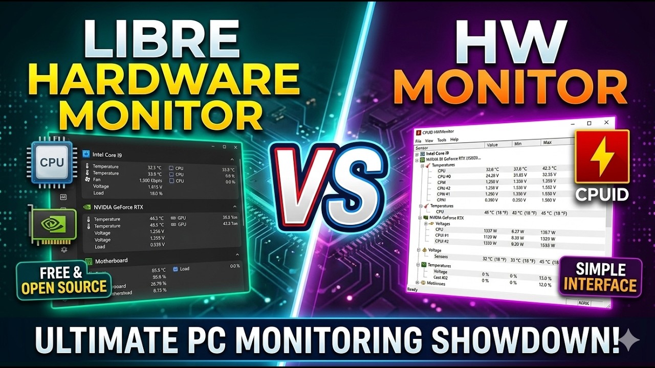 Libre Hardware Monitor против HW Monitor // #pctipsandtricks #windowstipsandtricks
