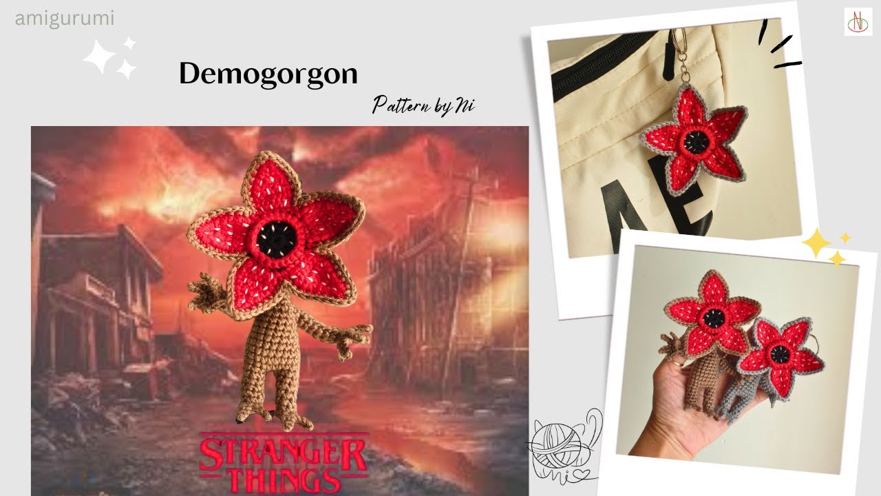Crochet Demogorgon monster tutorial | Stranger Things | amigurumi crochet | nicrochet