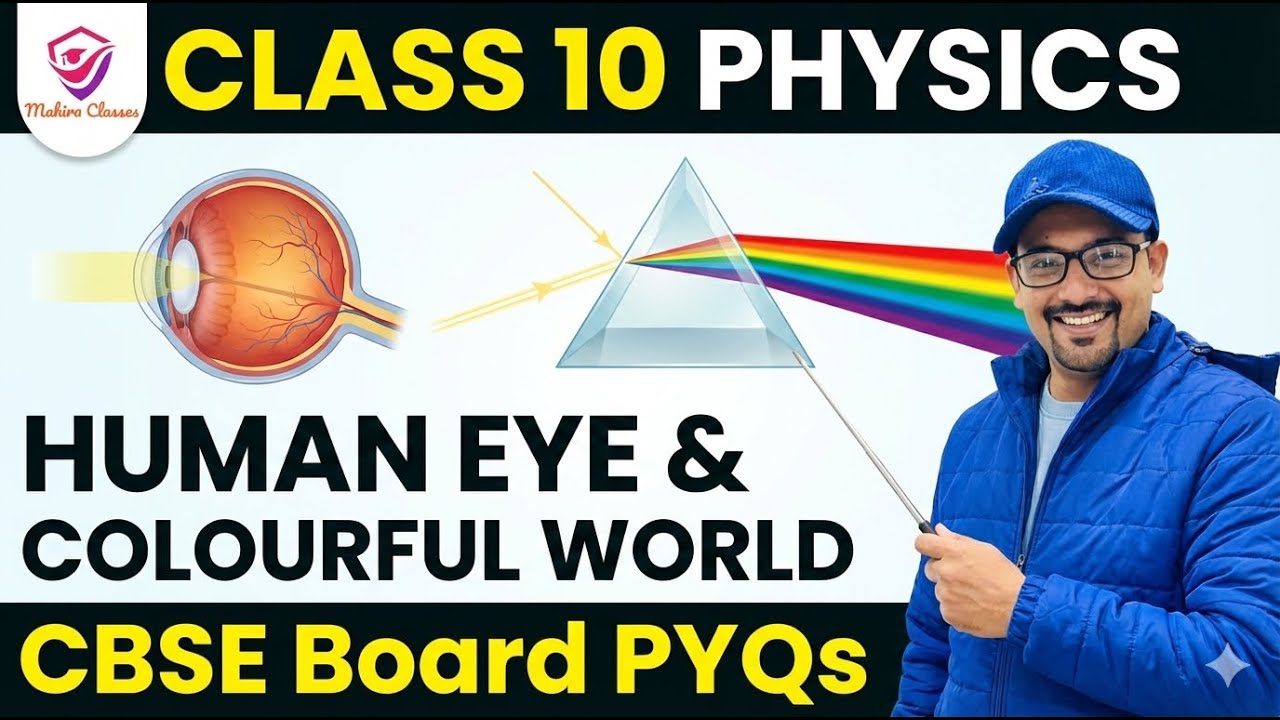 Class 10 Science | Revision 2026  | Ch: 10 Human Eye & Colorful World | CBSE & UP Board | One Shot