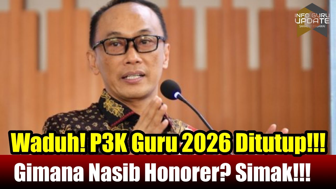 P3K Guru 2026 DIhentikan! Nasib Non ASN Gimana?