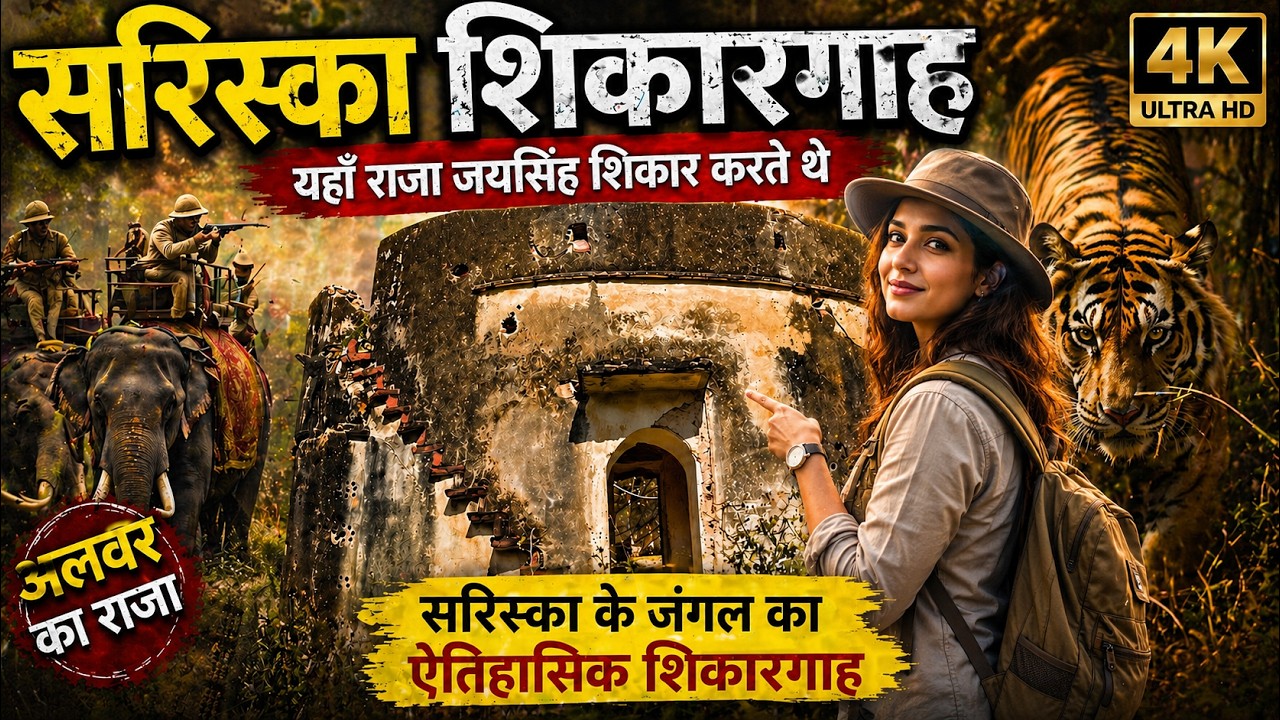 अलवर के राजा जयसिंह का शिकारगाह सरिस्का | 🦁 शेर चीता 🐯 का शिकार | Hunting Place Of Sariska #sariska