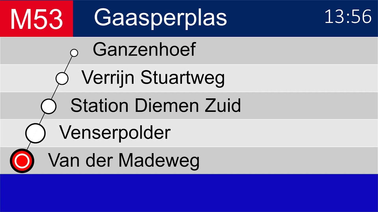 Omroep lijn 53 Gaasperplas