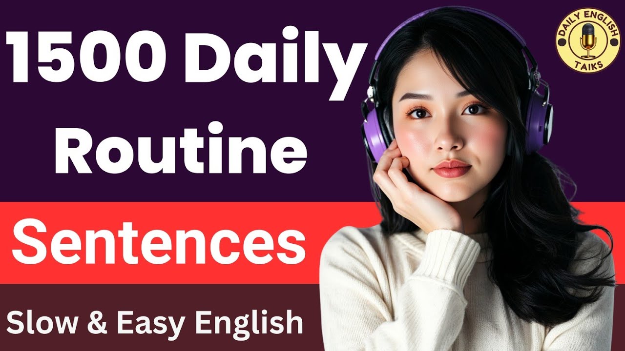 1500 Daily English Sentences for Real Fluency | Speak English About Your Day