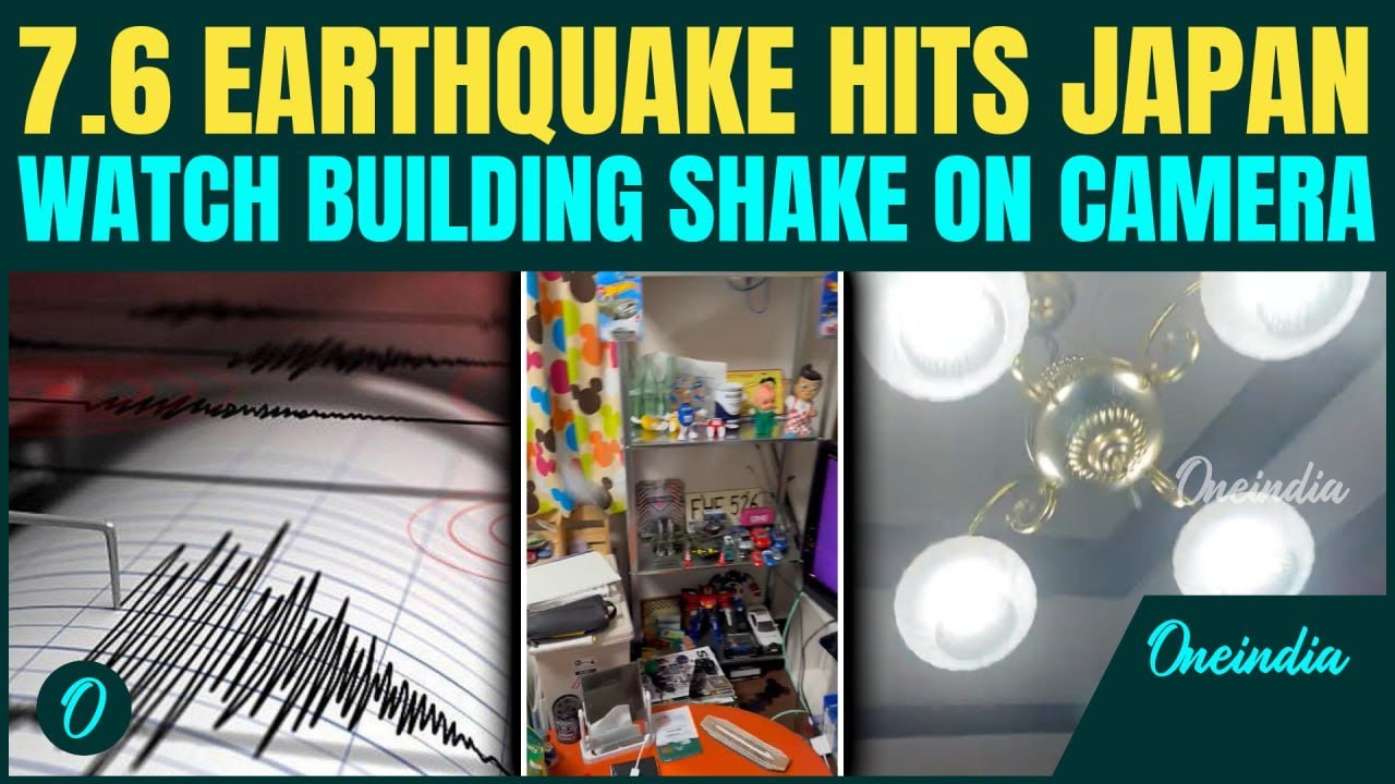 Japan Earthquake BREAKING: Massive 7.6 Quake Triggers TSUNAMI Alert, Buildings Shake FIERCELY On CAM