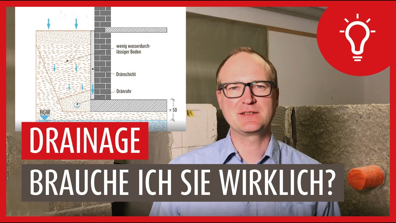Drainage verlegen: Wann Sie wirklich eine Dr&auml;nung brauchen, um Feuchtigkeit im Keller zu verhindern