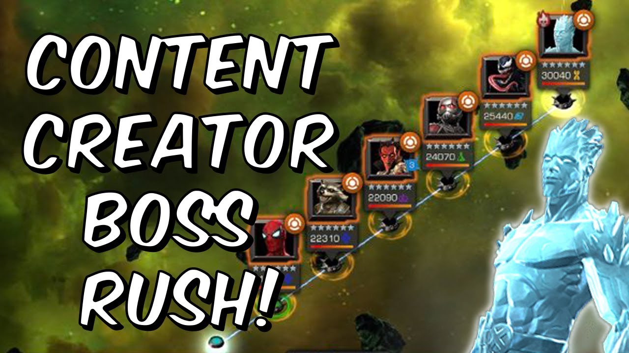 Seatin VS The Content Creator Boss Rush Challenge - Marvel Contest Of Champions