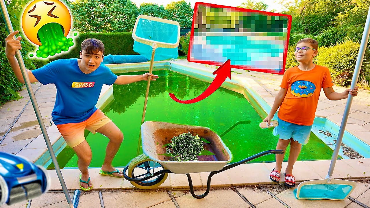 NE JAMAIS TROP ATTENDRE POUR NETTOYER LA PISCINE !!! 🤢