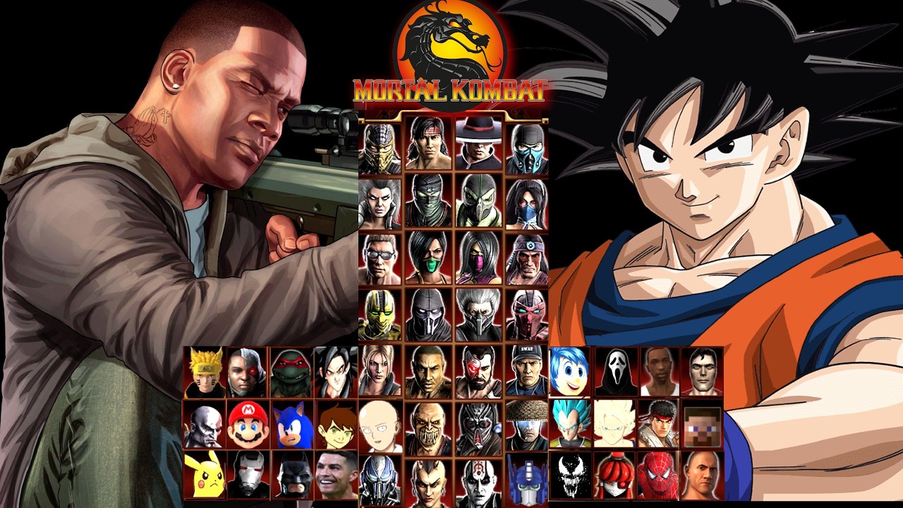 MORTAL KOMBAT 9 | FRANKLIN GTA 5 & GOKU | EXPERT TAG LADDER | GAMEPLAY (4K60FPS)