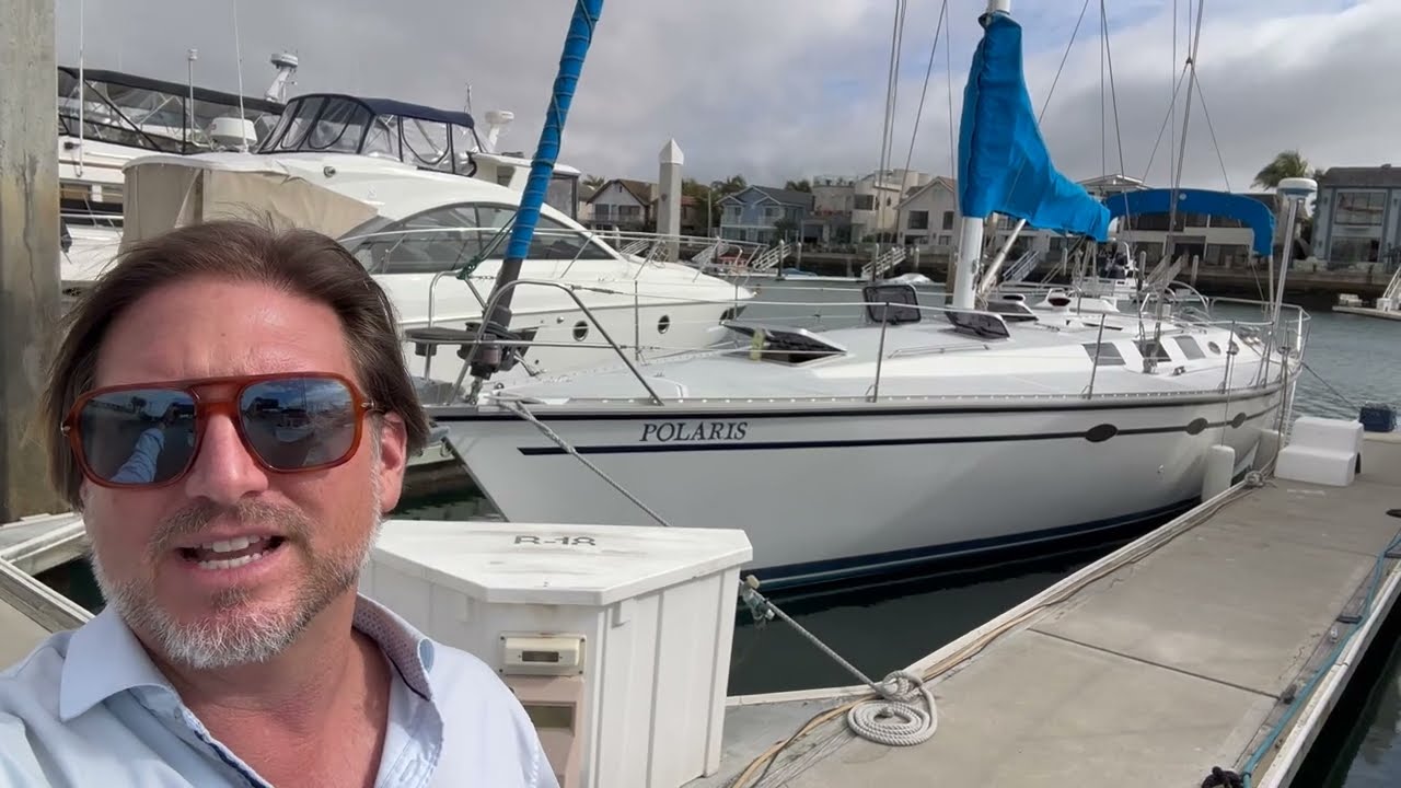 1987 Hunter Legend 45 Sailboat video walkthrough for sale in San Diego California By: Ian Van Tuyl