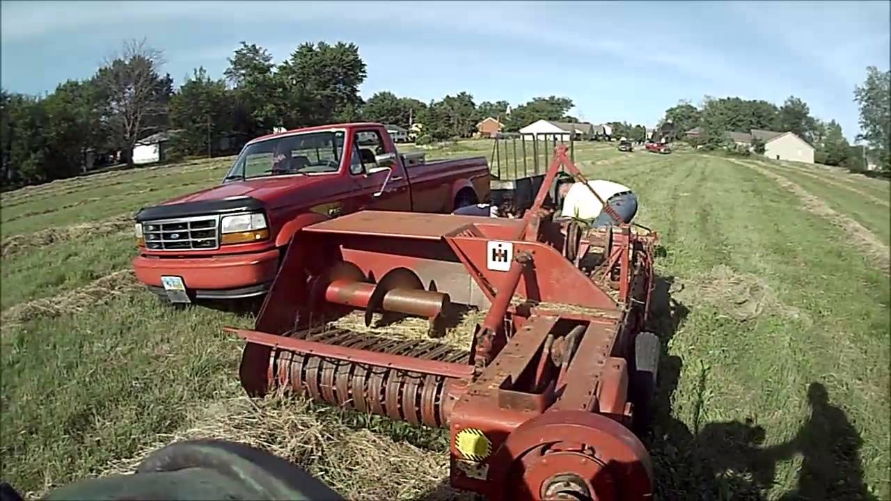 Baling hay