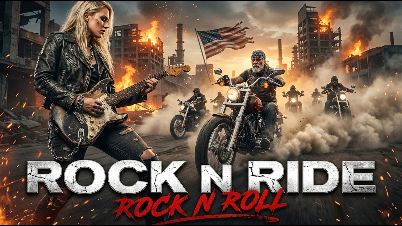 Best Music Rock N Roll 🎸 Rock N Ride 🔥 Thunder Highway | Rock N’ Roll Across the American Roads