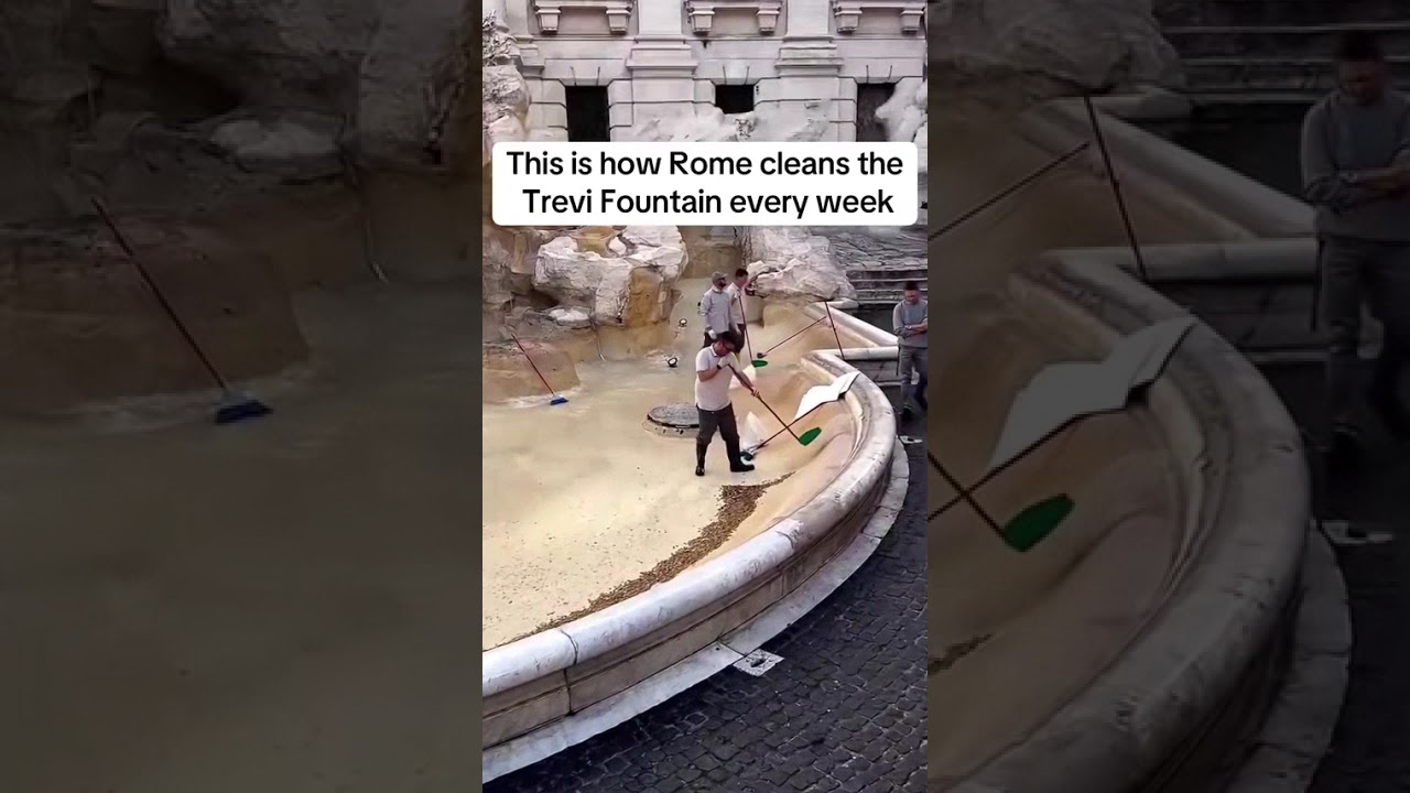 This is how they clean Rome&rsquo;s Trevi Fountain