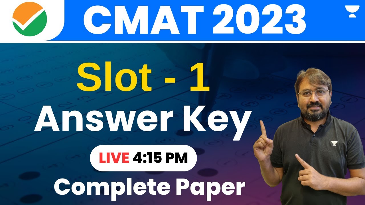 CMAT 2023 | SLOT 1 | Question Paper & Answer Key | Complete Paper | Ronak Shah