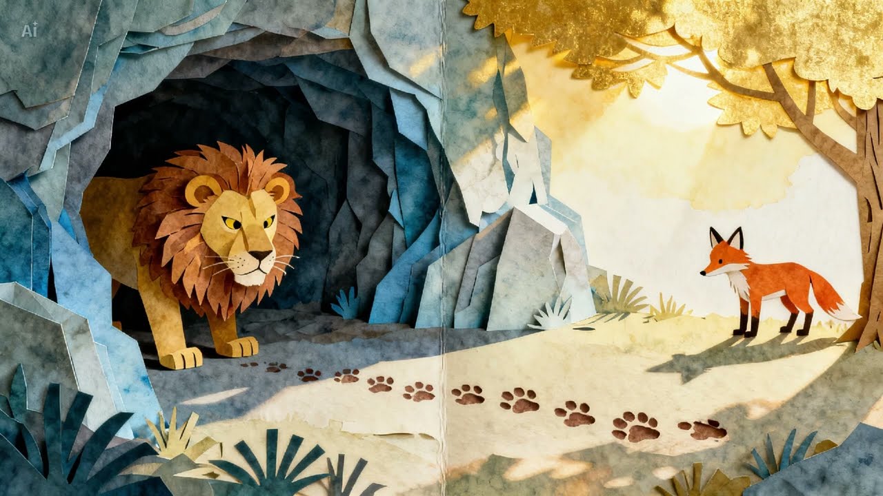 The Old Lion and the Fox: A Bedtime Story About Wisdom (Aesop's Fables)