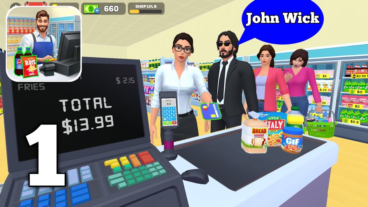 My Supermarket Simulator 3D - Offline Gameplay Walkthrough part 1 (Android iOS)