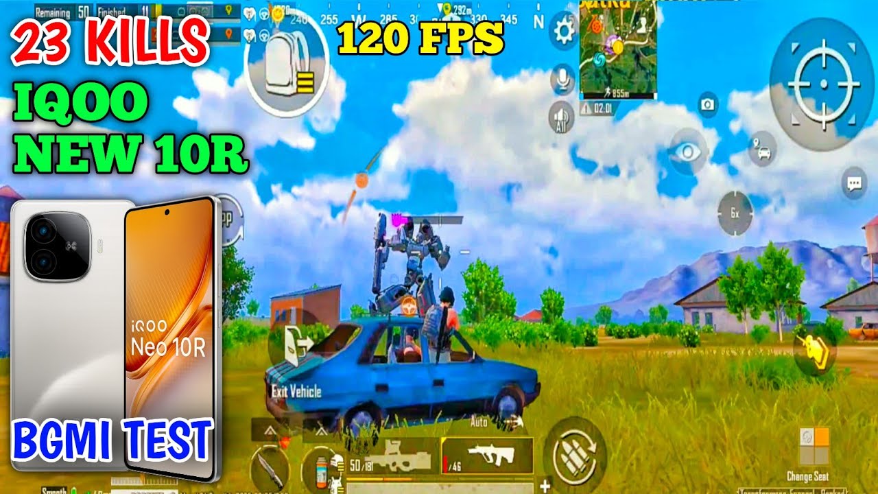iQOO Neo 10R – BGMI 3.7 Test 120 FPS (Heating & Battery Drain) — covers similar testing parameters