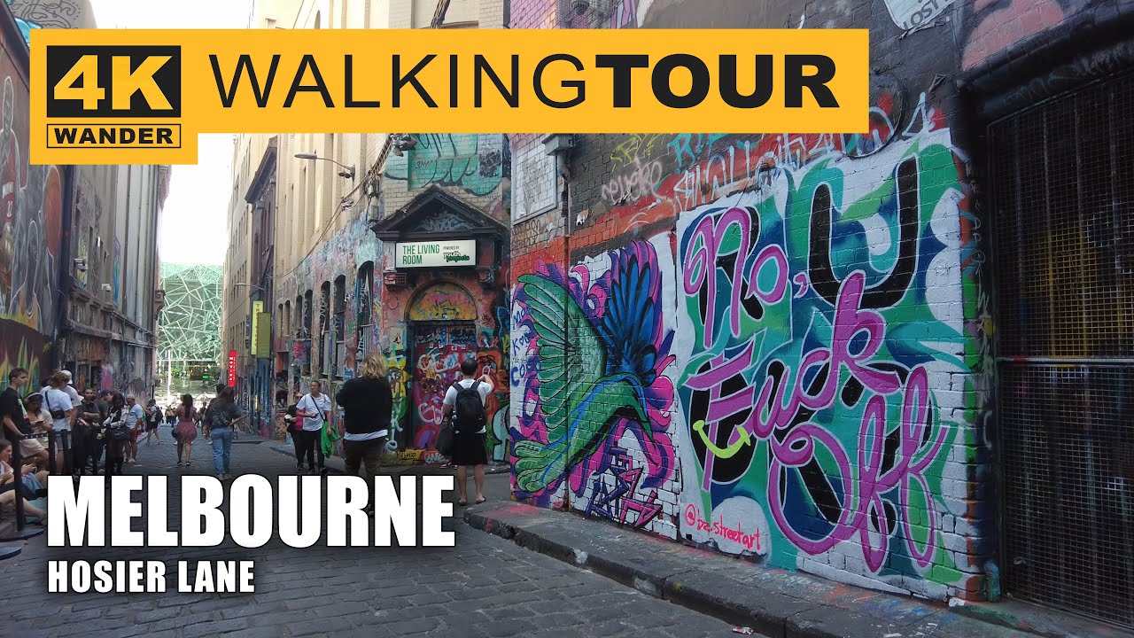 Hosier Lane Walking Tour in Melbourne, Australia (4K 60fps)