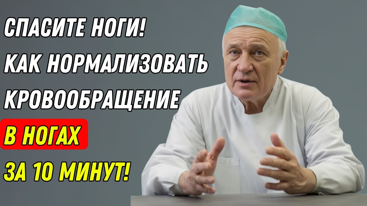 Как восстановить кровообращение в ногах за 10 минут без таблеток