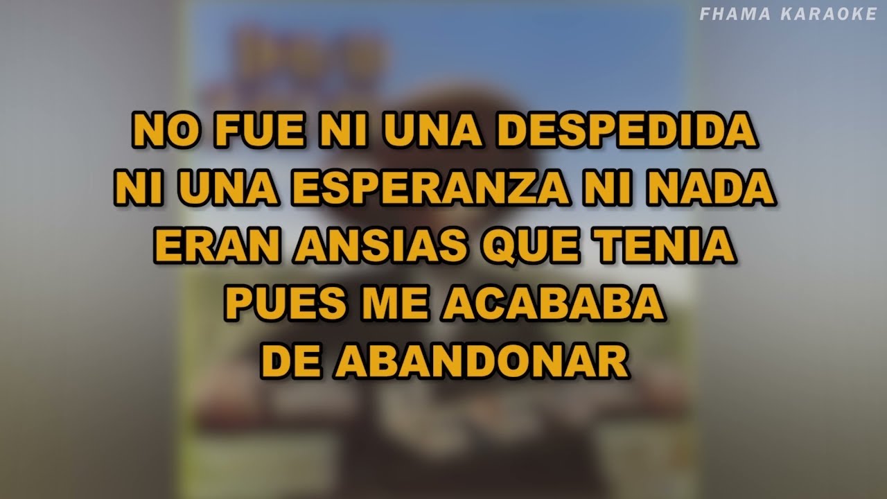 David Zaizar - Cantar Llorando | FHAMA KARAOKE