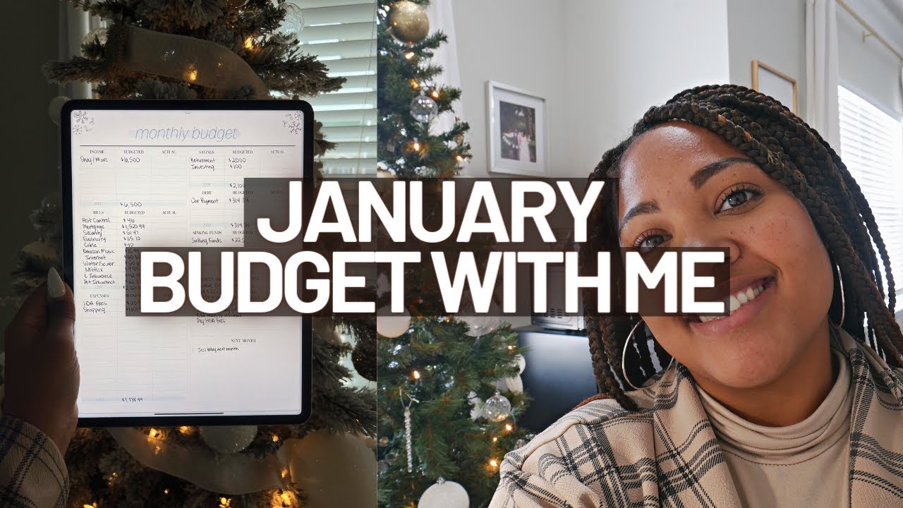 JANUARY 2023 MONTHLY BUDGET WITH ME + how to use the Simple Planner Volume 1 Digital Budget Workbook
