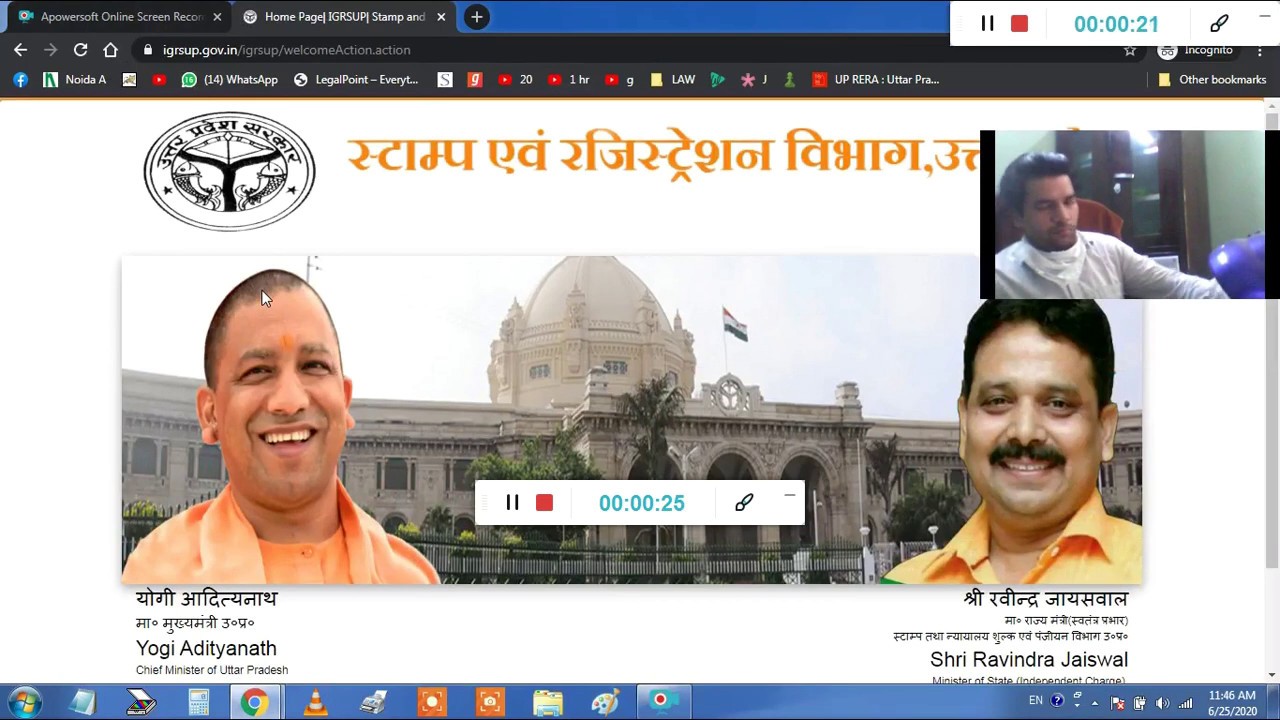 How to do registration charges payment online via igrsup site by Harshit Gupta Advocate @9990010262