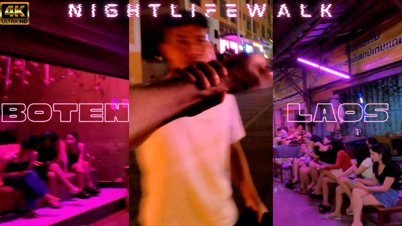 INSIDE a CHINESE MAFIA ENCLAVE - NIGHTLIFEWALK - Boten, Laos 🇱🇦 4K