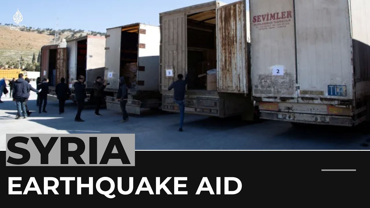 First UN convoy since quake enters northwest Syria from Turkey