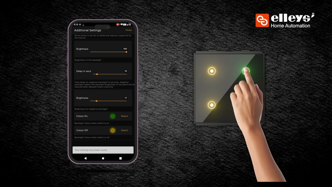 How to Customise LED Colour and Brightness in Your 2-Modular E-Touch Switches