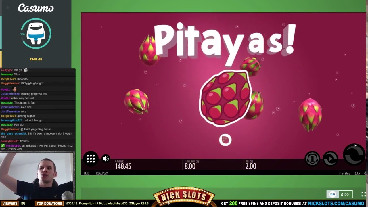 MEGA WIN On Fruit Warp - &pound;2 Bet