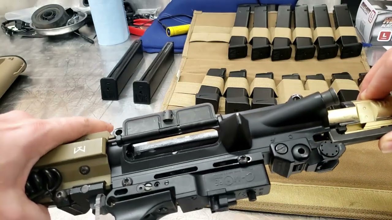 Airsoft toy King Arms TWS 9 angel custom charging handle problem solved