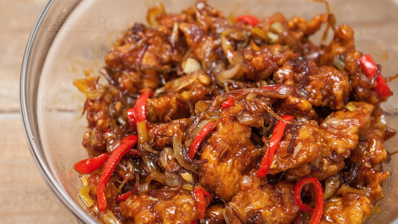 Ljuta hrskava piletina - Hot crispy chicken recipe - Bebina kuhinja - Domaći video recept