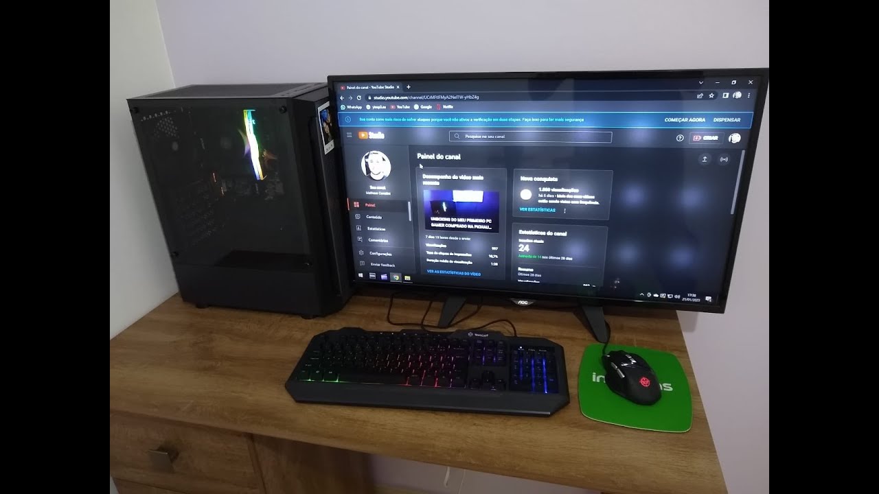 UNBOXING DO MEU PRIMEIRO PC GAMER COMPRADO NA PICHAU 2023