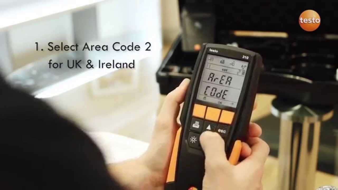 Testo 310. Настройка прибора