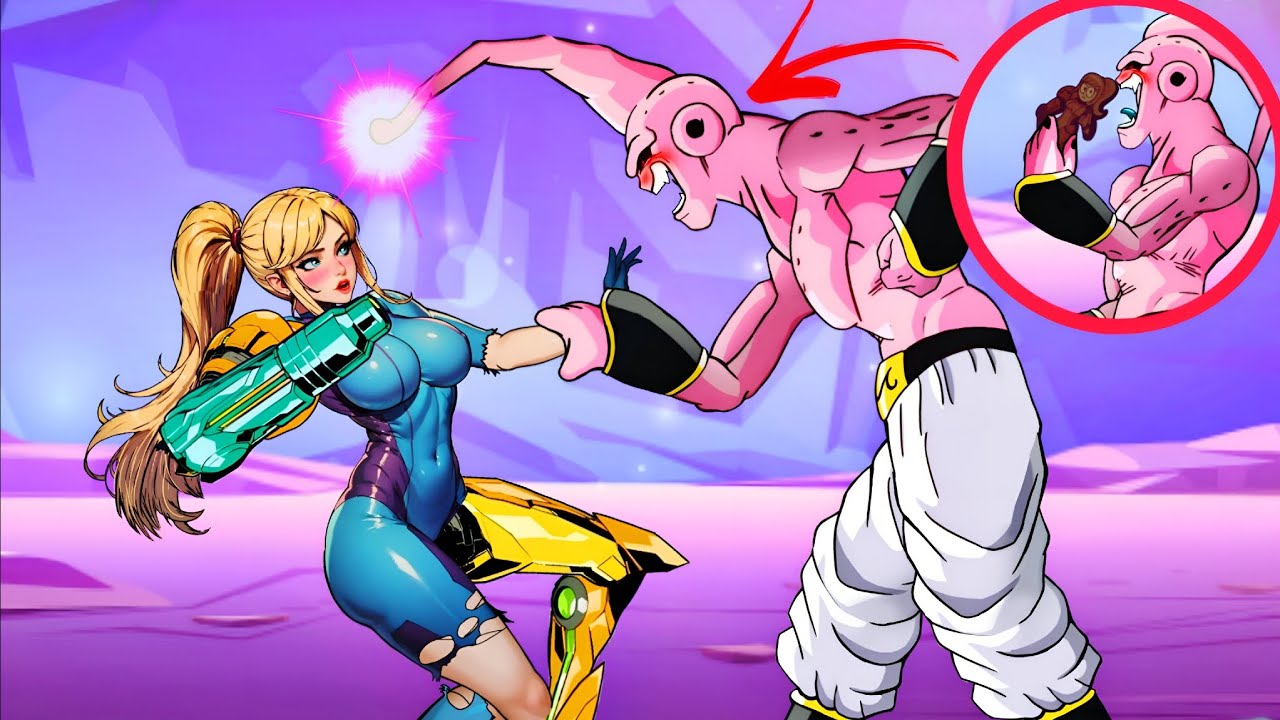 Super Buu Turns Samus Into Chocolate?! | Funny 2D Animation