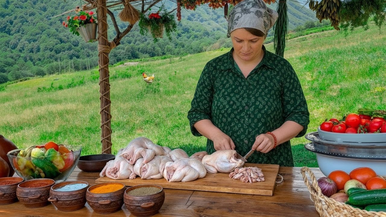 Cooking The Best Roasted Chicken! Juicy Meat by Village Recipe | Scale Hub