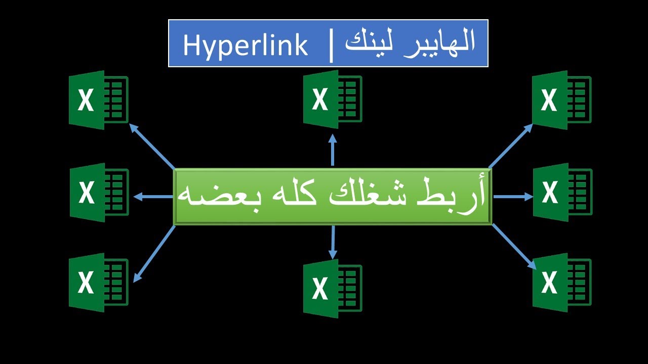 ربط الشيتات والجداول باستخدام الهايبر لينك / hyperlink / excel