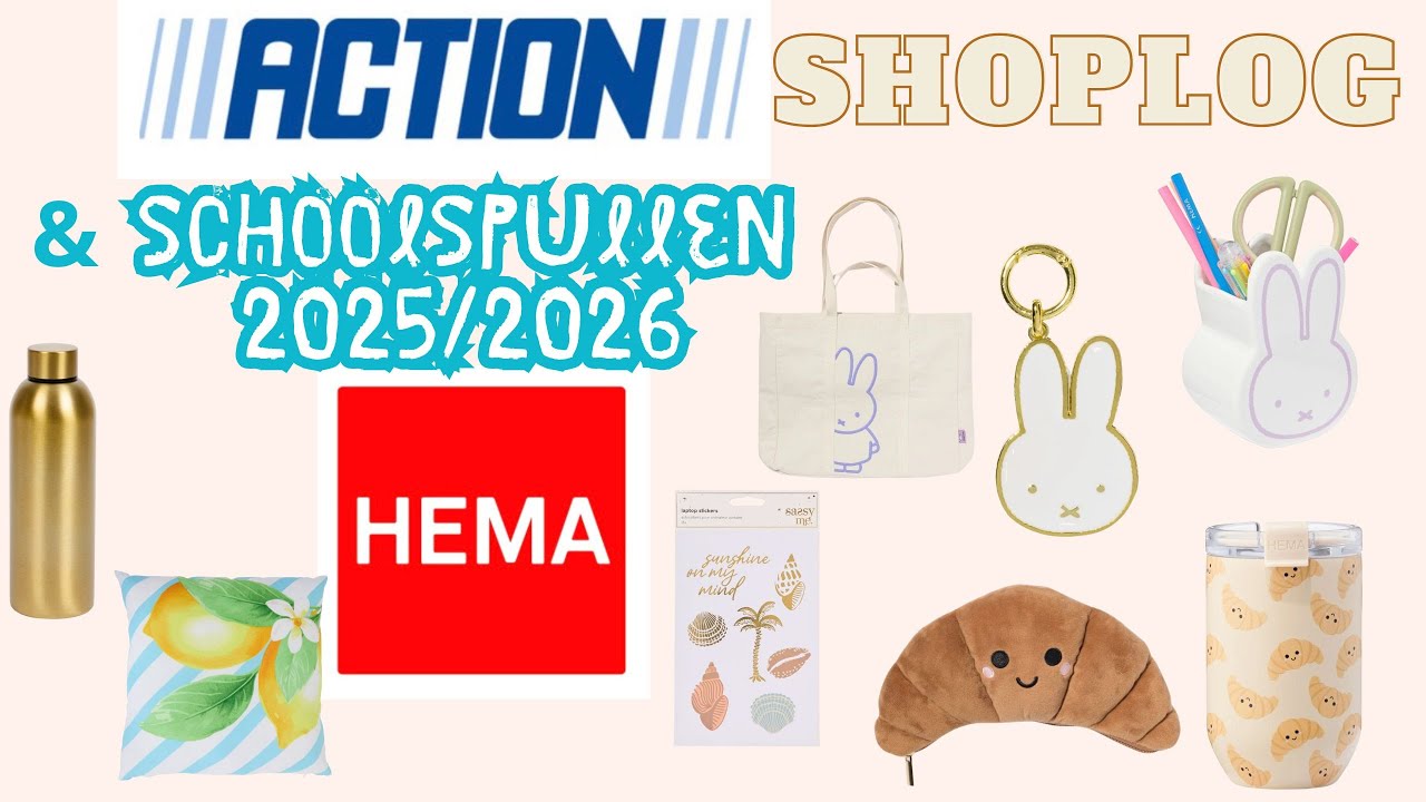 Action shoplog & Hema schoolspullen 25/26