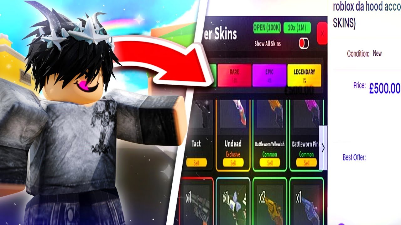 Я купил аккаунт Roblox Da Hood за 500 долларов.. (он был забит)