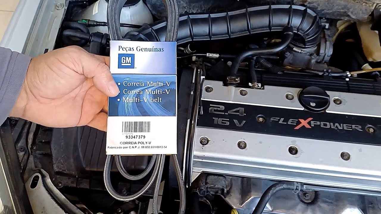 Como trocar a correia Poly V alternador do Vectra 2.0 e 2.4