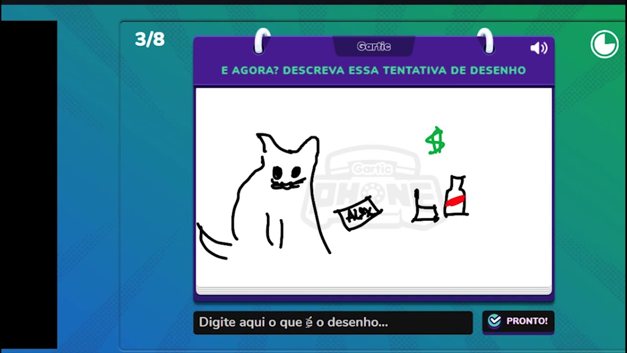 Gartic Phone - SÓ DESGRAÇA NESSE JOGO