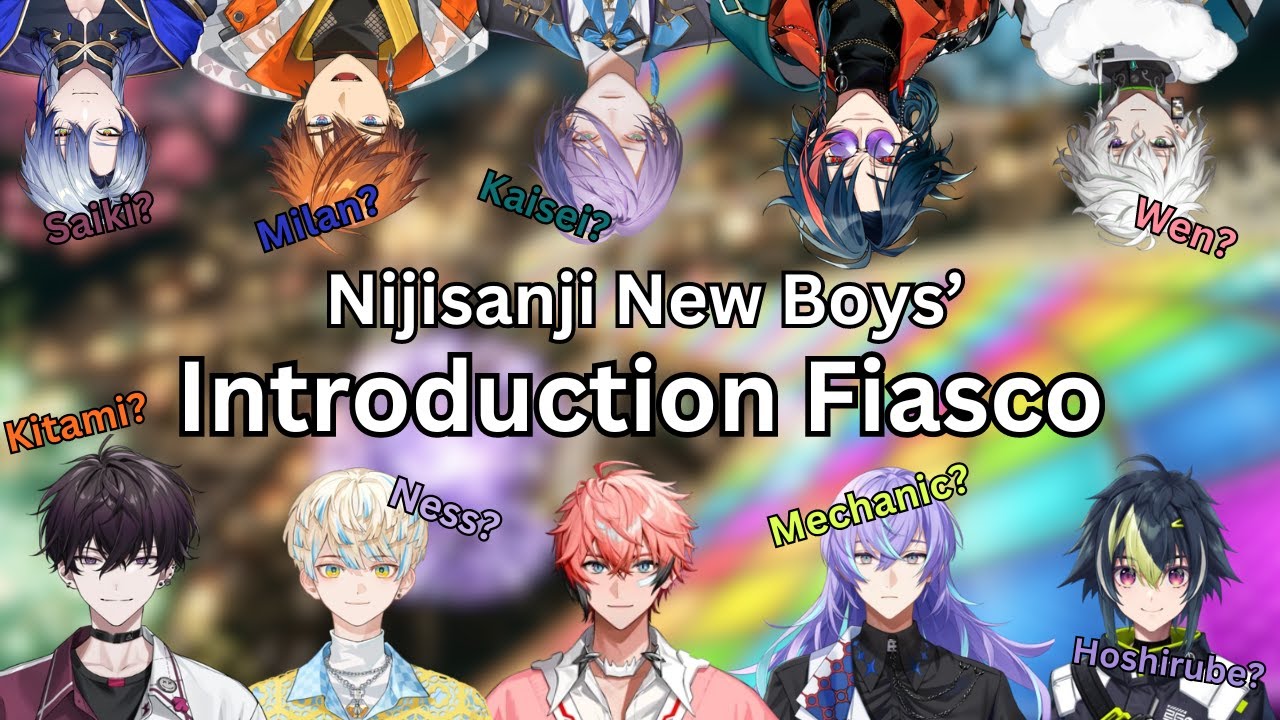 [Eng TL] Learning Introductions With Nijisanji Boys [Nijisanji JP/3SKM/Dytica/Oriens/Mitarashi-dan]