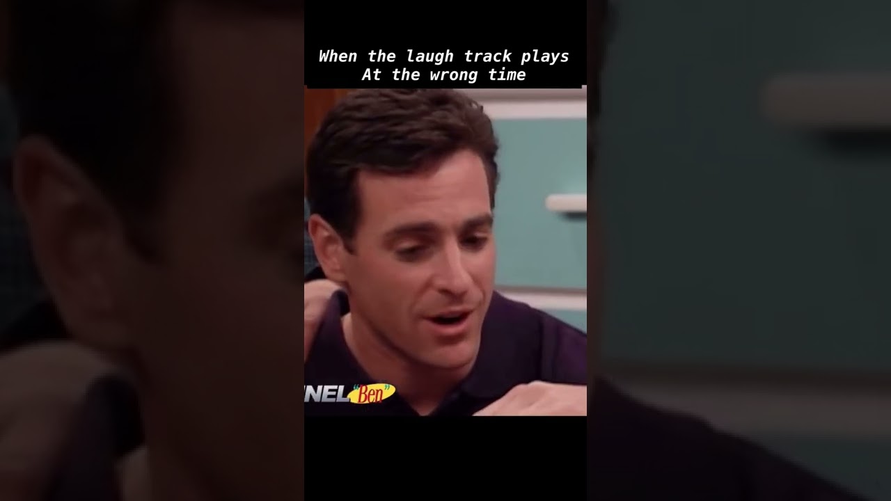 When the laugh track plays at the wrong time